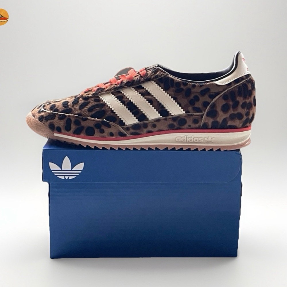 Adidas SL72 OG Shoes - Leopard Print, size 6 women